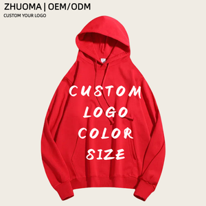 Toptan yüksek kalite özel Logo Hoddies & kazak % 100% pamuk ağır polar boş boy artı boyutu erkek Hoodies - Product Image 1