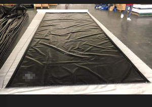 Tapis <span class=keywords><strong>de</strong></span> sol <span class=keywords><strong>de</strong></span> garage en PVC robuste <span class=keywords><strong>de</strong></span> 8.5 pieds x 20 pieds, couverture <span class=keywords><strong>de</strong></span> SUV/camion et accessoire <span class=keywords><strong>de</strong></span> <span class=keywords><strong>tente</strong></span> avec raclette télescopique d'angle Stay Put - Product Image 5