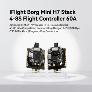 <span class=keywords><strong>Iflight</strong></span> Borg H7มินิสแต็ค4-8วินาทีเครื่องควบคุมการบิน60A ไร้แปรงถ่าน ESC ในตัว500mW elrs 20x20 ffly Tower สำหรับ RC PV Drone - Product Image 1