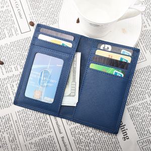 Nouvelle pochette pour homme, simple et petite, avec logo, en cuir Saffiano, porte-carte d'identité, faible MOQ - Product Image 1