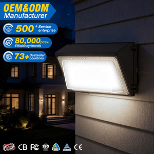 Lampe murale solaire Led professionnelle de bonne qualité éclairage extérieur Ip65 étanche 60w 100w 120w lumière de paquet de mur d'angle - Product Image 1
