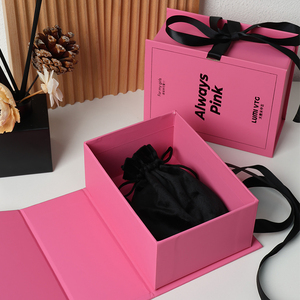 Luxury Custom logo Red Cardboard Book Shaped <b>Magnetic</b> Closure Paper Gift <b>Box</b> - Product Image 1