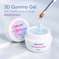Gel 3D souple pour ongles effet bonbon, Gel de modelage solide, Gel de sculpture non collant pour nail art, Marque privée OEM Vente en gros