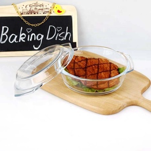 Casserole ronde <span class=keywords><strong>en</strong></span> <span class=keywords><strong>verre</strong></span> à haute teneur <span class=keywords><strong>en</strong></span> borosilicate avec couvercle <span class=keywords><strong>en</strong></span> <span class=keywords><strong>verre</strong></span> 0,7 l - Product Image 2
