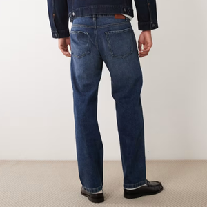 Jean décontracté bleu moyen pour homme 2026 – Coupe droite taille haute pour le quotidien - Product Image 3