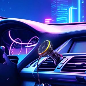 <span class=keywords><strong>Cargador</strong></span> Inalámbrico para Auto con Logotipo Personalizado, Semiconductor con Ventilador, Doble Refrigeración, Fuerte Imán, Soporte Magnético, RGB, para <span class=keywords><strong>iPhone</strong></span> - Product Image 6