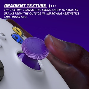 EXtremeRate Purple DIY ThumbsGear V3 Joysticks interchangeables réglables en hauteur pour manette Xbox Series X S - Product Image 6