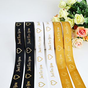 Hoa Ngày Valentine trang trí ruy băng Ruy Băng Vàng hình trái tim - Product Image 5