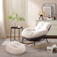 Fauteuils de salon de luxe modernes nordiques, fauteuil à bascule géant Pingouin, fauteuil inclinable individuel pour chambre à coucher adulte 2024