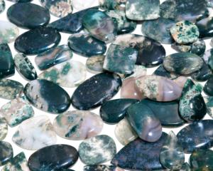 Natural Rainbow Moss Agate Cabochon Gemstone Loose <b>Stone</b> Moss Inclusions Jewelry Making Wholesale Featuring Color Play High - Product Image 3