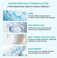 Crème Visage Hydratation Intense PDRN avec Acide Hyaluronique, Réparatrice, Anti-Âge et Raffermissante, Soin OEM Haute Qualité