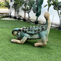 Unitree Go2 KI-gesteuerter Parasaurolophus Roboterhund mit Silikonhaut, Fernbedienung/Sprachsteuerung/App-Steuerung, interaktiv für Einkaufszentren und den Außenbereich