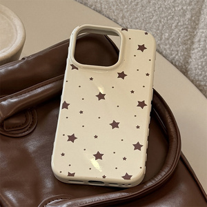 Funda de teléfono de TPU con estampado de estrellas rosas Kawaii estilo Ins para <span class=keywords><strong>iPhone</strong></span> 17 16 15 14 <span class=keywords><strong>13</strong></span> 12 Pro Max para mujeres niñas fundas de teléfono bonitas Kawaii - Product Image 3