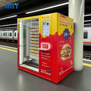 Phổ biến màn hình cảm ứng thông minh thông minh máy bán hàng tự động tự động ăn trưa bữa ăn tối nóng thực phẩm Máy bán hàng tự động với lò vi sóng - Product Image 1