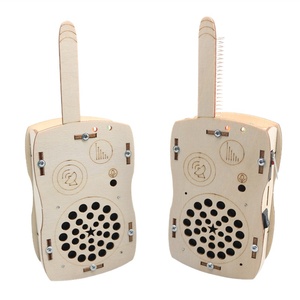 OKYN-G5402 DIY Wooden <b>Walkie</b> <b>Talkie</b> Assembly Kit STEM Educational Handmade Toy - Product Image 4