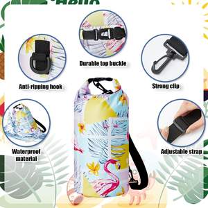 Bolsa seca impermeable de Pvc, bolsa seca impermeable con parte superior enrollable de Palma, 5L, 10L, 20L, 30L, bolsa seca flotante para natación en bote - Product Image 3