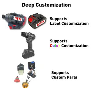 Bộ máy khoan búa không dây cầm tay New21V, máy khoan tác động, máy khoan không chổi than, kèm pin Li-ion 3.0Ah, đa chức năng - Product Image 4