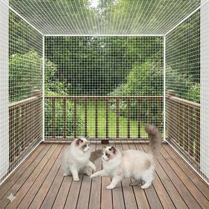 <span class=keywords><strong>Filet</strong></span> de sécurité pour <span class=keywords><strong>chat</strong></span> en nylon transparent invisible pour la protection du balcon Maille 3x3cm Résistant aux UV Protection anti-oiseaux Fenêtre - Product Image 4