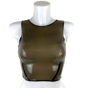 女性用ラテックス下着ベスト半透明ブラパーティーコルセット着用ベスト - Product Image 3
