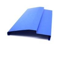 Profilé d'extrusion en PVC bleu, moulage décoratif en plastique, personnalisé, léger, durable, pour la construction, la décoration, l'utilisation industrielle