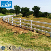 Clôture pour chevaux en PVC écologique, matériau recyclable, fermes durables et écologiques, imperméable, anti-rongeurs, garantie 30 ans