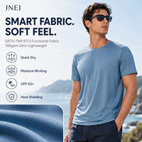 Chemise active urbaine haute performance JNEI 100g, séchage rapide, protection UV, en polyester, personnalisable, marque privée, vente en gros