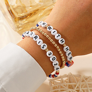 Usine personnalisée perle de rocaille lettre Bracelet bohème coloré amitié cadeau brin Bracelets Design Inspiration - Product Image 2