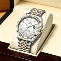 Montre mécanique automatique de luxe en acier inoxydable, étanche, avec aiguilles lumineuses, cadran personnalisé, logo OEM, fabricant pour hommes et femmes