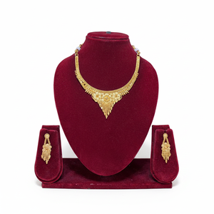 18K <b>Gold</b> Plated Brass Women's Necklace <b>Set</b> Engagement Anniversary Wedding Party Jewelry Earrings Lock Design Micro Insert Trendy - Product Image 2
