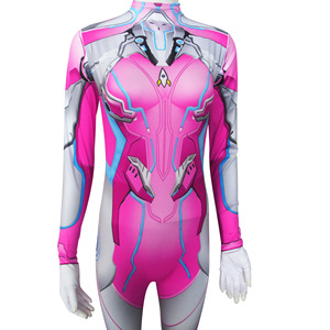 Traje de Cosplay de Anime Rocket Girl, Color Rosa, Gris y Azul, Traje de Cuerpo Entero, Disfraz para Juegos de Rol, Talla M, L, XL para Mujer - Product Image 3