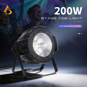 Faro LED Professionale 200W COB RGBW Bianco Freddo e Bianco Caldo 2in1 per Palcoscenico, DMX512, Effetto <span class=keywords><strong>Blinder</strong></span> per Feste, Discoteche, Teatri ed Eventi - Product Image 2
