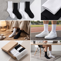 Calcetines Personalizados con Logotipo, MOQ Bajo, Calcetines Deportivos de Algodón para Hombre, Diseño Bordado, Tejido Transpirable y Grueso, Fabricante de Calcetines al Por Mayor
