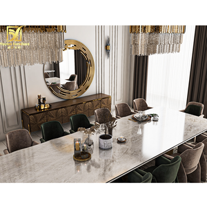 <span class=keywords><strong>Table</strong></span> à <span class=keywords><strong>manger</strong></span> moderne de luxe 12 places en marbre <span class=keywords><strong>14</strong></span> <span class=keywords><strong>personnes</strong></span> 12 chaises - Product Image 5