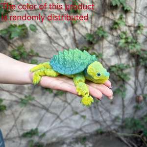 Vashine - Figura de acción de tortuga de cristal flexible impresa en 3D, colección de juguetes de animales, juguetes de Chelydra para el zoológico, decoración del hogar - Product Image 4