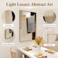 Peinture à l'huile abstraite moderne de luxe sur toile, faite à la main, grand format, pour couloir, vente en gros, encadrée, prête à accrocher, tableaux et arts muraux