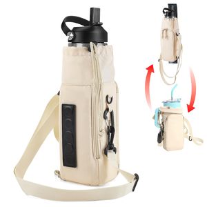 Bolsa de Gimnasio Magnética 2 en 1, Porta Botella de Agua para Stanley 30/40 oz con Asa y Bolsillo con Correa de Hombro Ajustable - Product Image 1