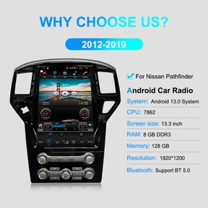 13.3" Android 13 Car Navigation DVD Player for Nissan Pathfinder 2012-2019 Car Stereo Audio CarPlay Head Unit - Product Image 2