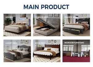 Prix d'usine – Lit moderne et luxueux convertible, robuste, 800 LBS, réglable électriquement, silencieux, double moteur, avec LED intégrée sous le lit - Product Image 4