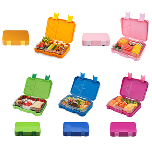 Leakproof lunch box custom logo bpa free 4 compartment tritan kids bento lunch box