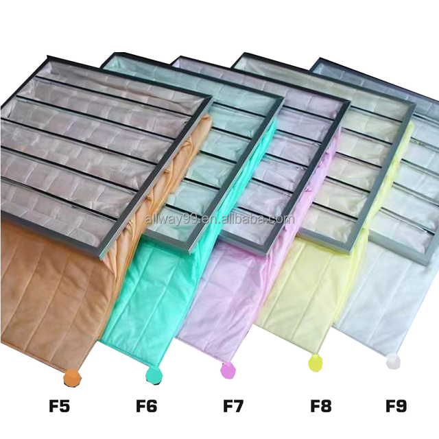 Wholesale Air Filter Central Air Conditioning Dust Collection F5 F6 F7 F8 F9 Medium Effect Pocket Filter Bag