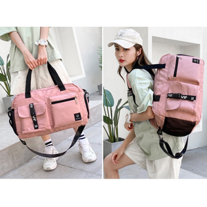 <span class=keywords><strong>Goya</strong></span> budget Sport carry on bolsas de lona impermeables para hombres mujeres naturaleza caminata gimnasio Rosa - Product Image 2