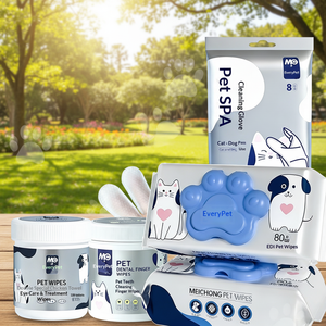 Lingettes épaisses et douces pour animaux de compagnie, pour le nettoyage des yeux et des oreilles des chats et des chiens, en tissu non tissé, 70x140cm, désodorisantes, vente en gros - Product Image 2