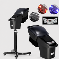 Vaporisateur capillaire professionnel portable à micro-brume et ozone avec lumières infrarouges et écran LED numérique pour mèches et nano-brume