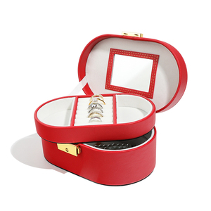 Travel Jewelry Case Leather Jewelry <b>Box</b> Holder Storage Packaging Jewelry <b>Box</b> for Rings <b>Earring</b> Packaging <b>Box</b> - Product Image 6