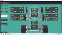 Testeur d'alignement 3D pour véhicules lourds à quatre roues, poids de roue max. 75 kg, modèle V6, vitesse d'équilibrage 220 tr/min, alimentation 110/220/380 V