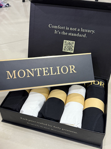 Sous-vêtements en tricot respirants taille moyenne personnalisés pour hommes avec boîte d'emballage écologique Chaussettes imprimées - Product Image 5