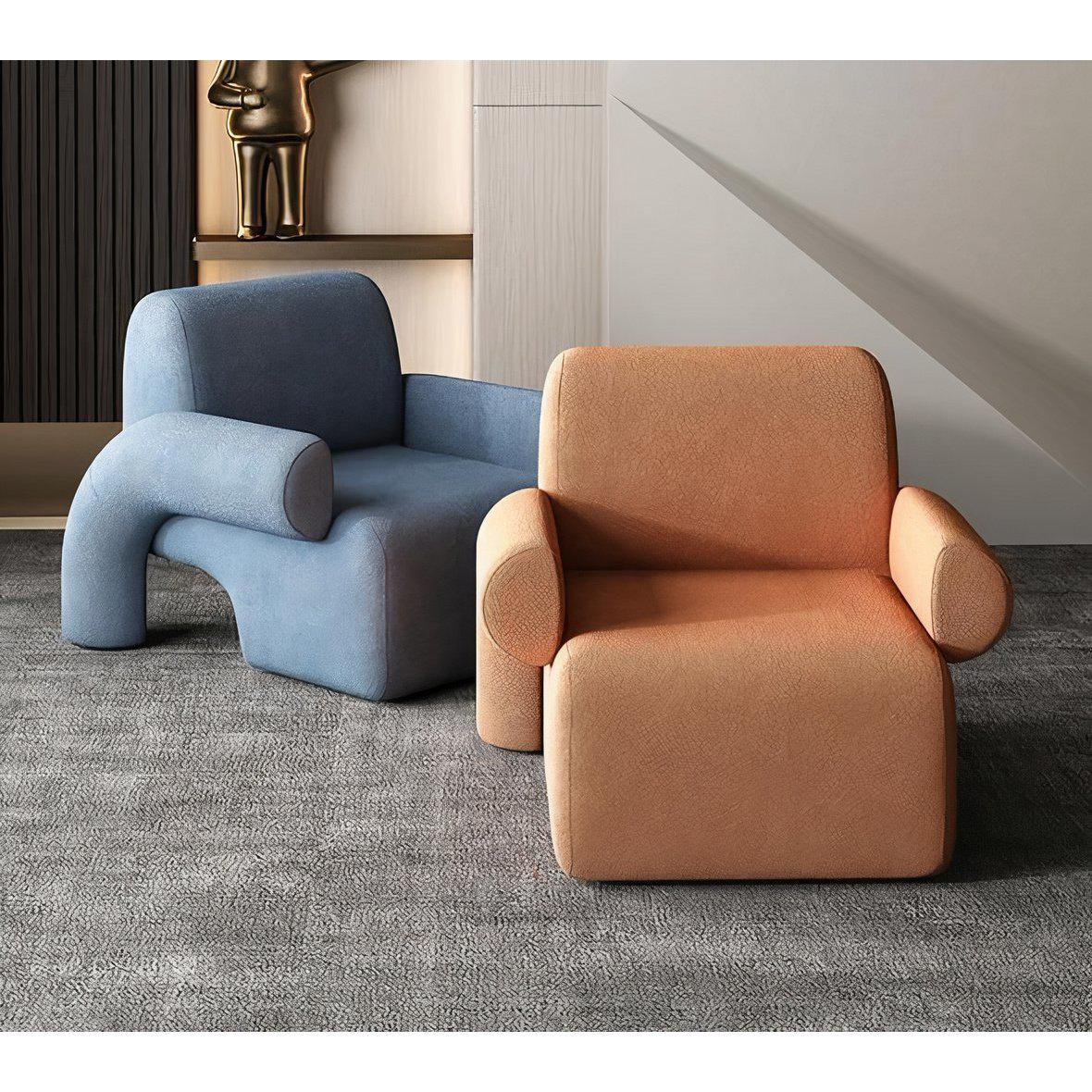 Luxury relax wool leisure home furniture modern fabric armchair bedroom living room chair