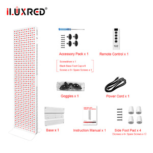 Panneau de luminothérapie <span class=keywords><strong>rouge</strong></span> ILUXRED OEM/ODM, panneau infrarouge avec support vertical, luminothérapie infrarouge pour utilisation sur tout le corps - Product Image 3