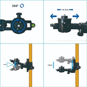 Herramientas de Decoración de Techo de Grado Industrial, Soporte Infrarrojo, Láser Verde de 1064nm, Varilla Telescópica de 3m, <span class=keywords><strong>Autonivelante</strong></span> de 1.5m, 1 Año de Garantía - Product Image 5