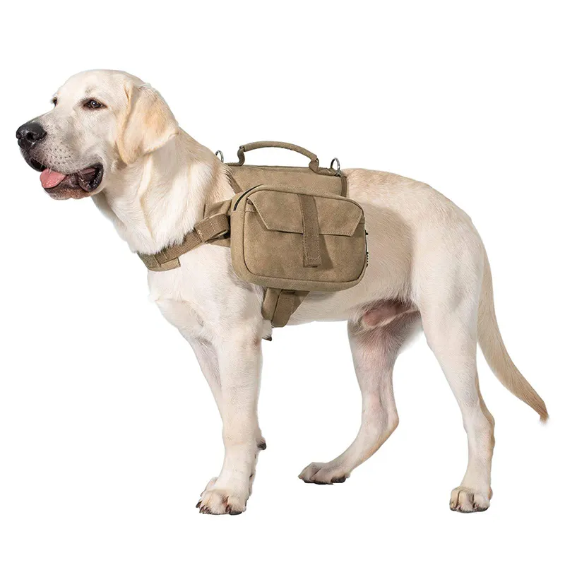 Dog Pet Pack Hound Outdoor Travel Hiking Camping Dog Saddle Backpack Rucksack For Medium & Large Dog